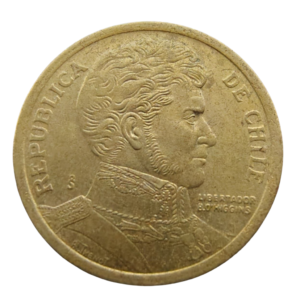 Moeda 10 Pesos 2004 Chile - Bernardo O'Higgins