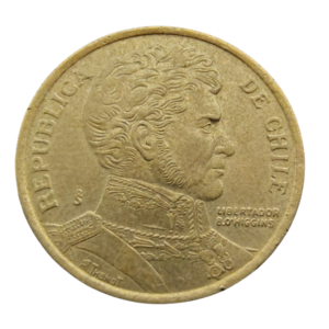 Moeda 10 Pesos 2003 Chile - Bernardo O'Higgins