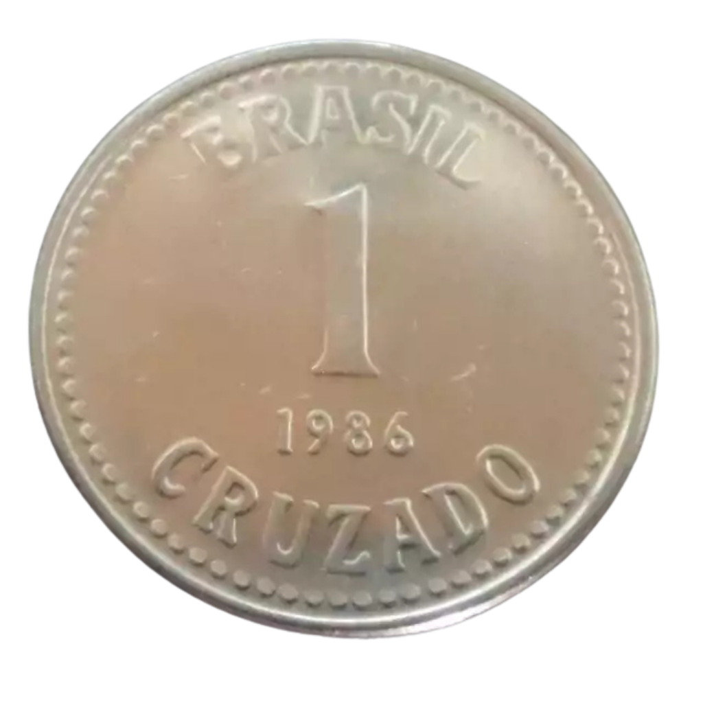 Moeda 1 Cruzado 1986 Brasil - SOB