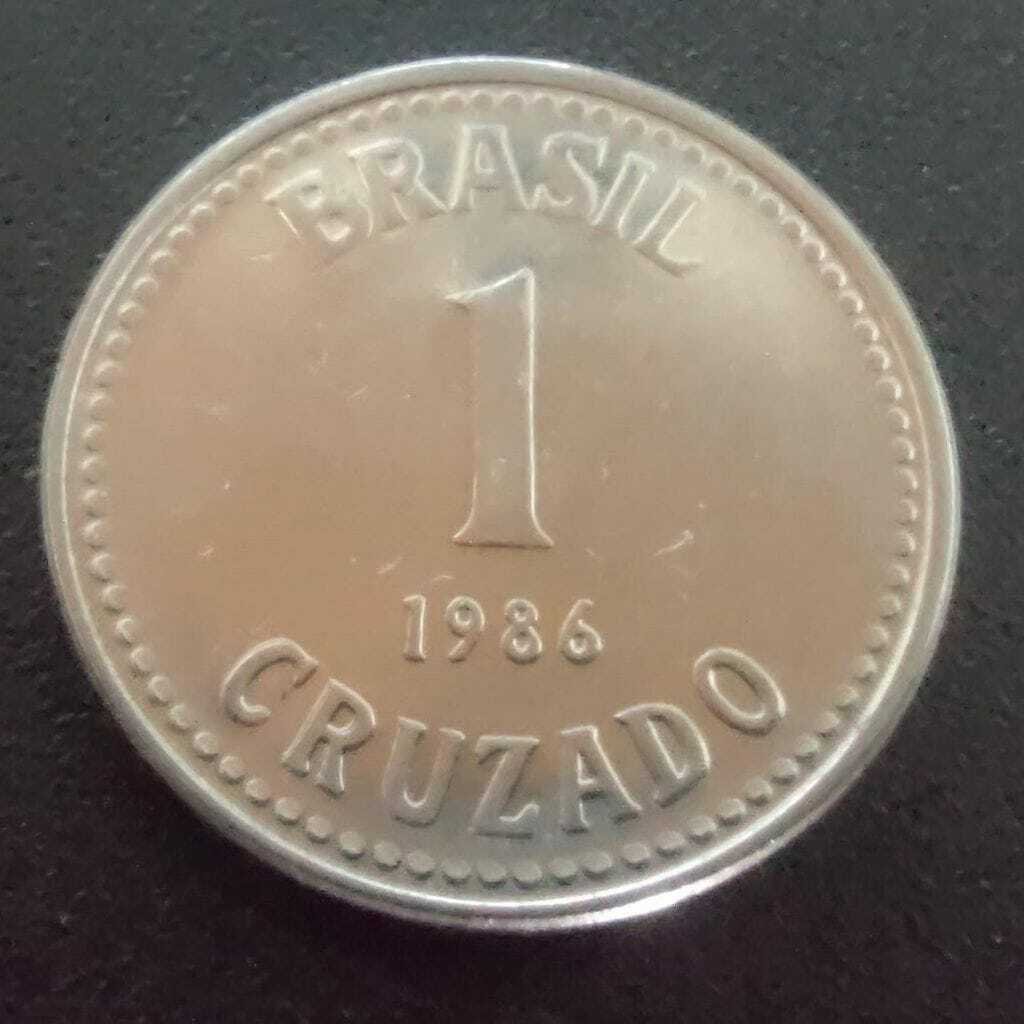 Moeda 1 Cruzado 1986 Brasil - SOB - Imagem 3