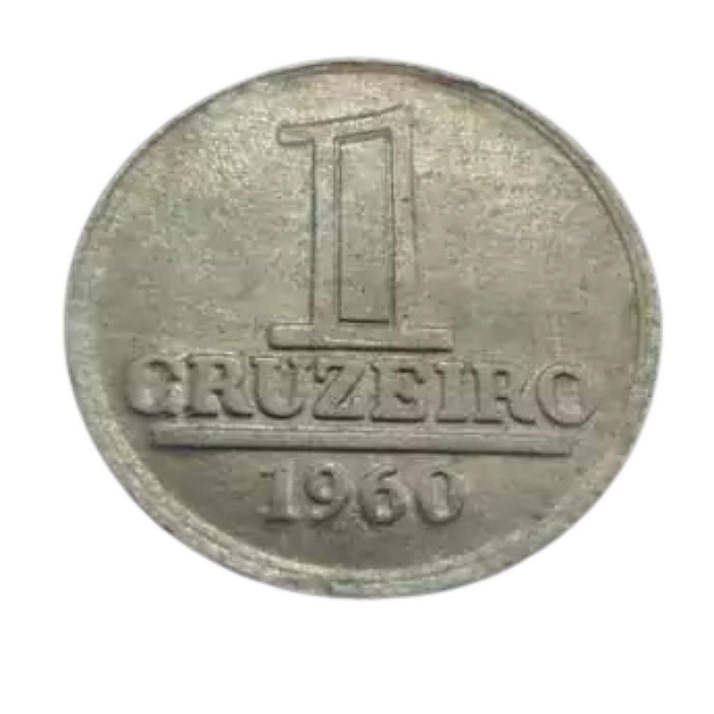 Moeda 1 Cruzeiro 1960 brasil - MBC - Imagem 2