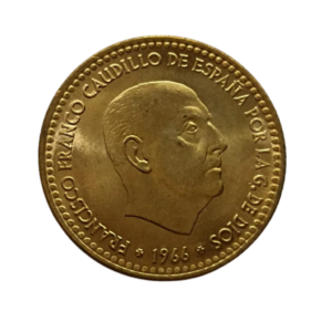 Moeda 1 Peseta 1966 Espanha