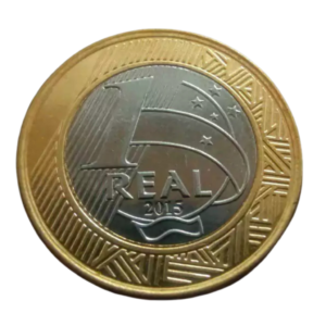 Moeda 1 Real 2015 Futebol Olimpíadas Rio 2016