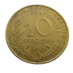 Moeda 10 Cêntimes 1972 - França