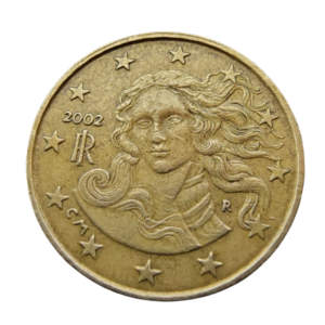 Moeda 10 Cents Euro 2002 - Itália