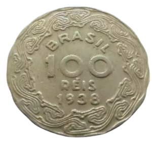 Moeda 100 Réis 1938 Getúlio Vargas Brasil - MBC