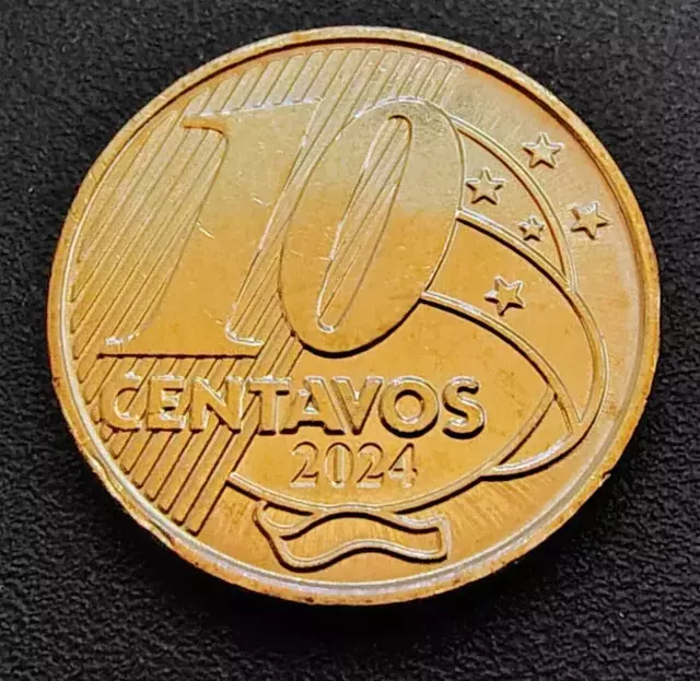 Moeda 10 Centavos 2024 Brasil - FC - Imagem 2