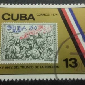 Selo Cuba 1974 Triunfo Rebelião