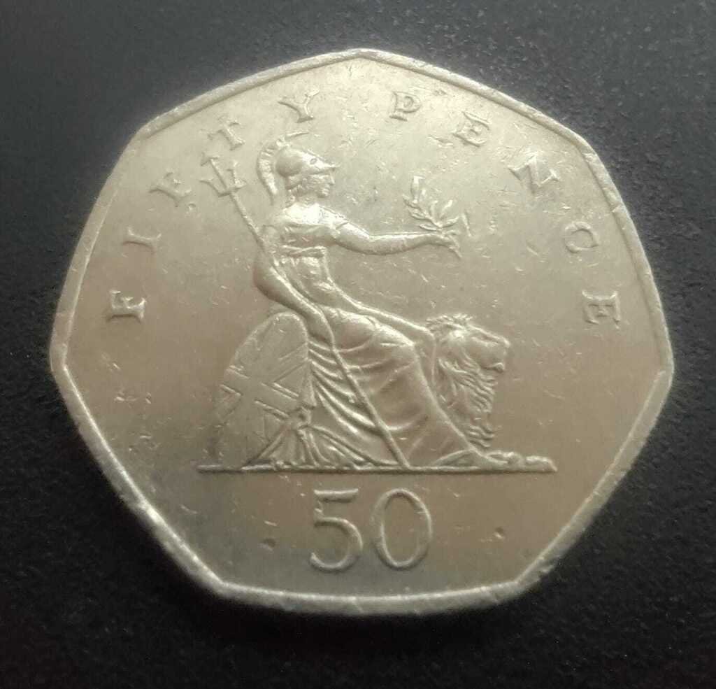 Moeda 50 Pence 1997 - Reino Unido - Imagem 2