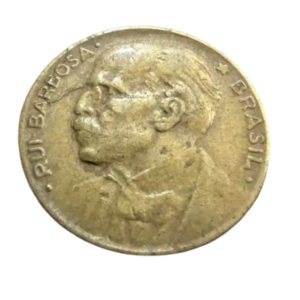 Moeda 20 Centavos 1950 Rui Barbosa Brasil - MBC