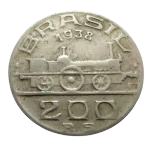 Moeda 200 Réis 1938 Visconde de Mauá Brasil - MBC