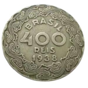 Moeda 400 Réis 1938 Getúlio Vargas Brasil - MBC