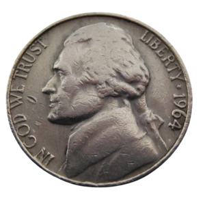 Moeda 5 Cents 1964 - EUA