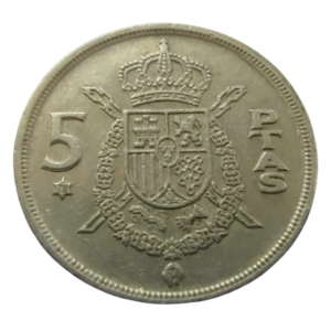 Moeda 5 Pesetas 1975 Estrela 78 - Espanha