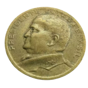 Moeda 50 Centavos 1956 Presidente Dutra Brasil - MBC
