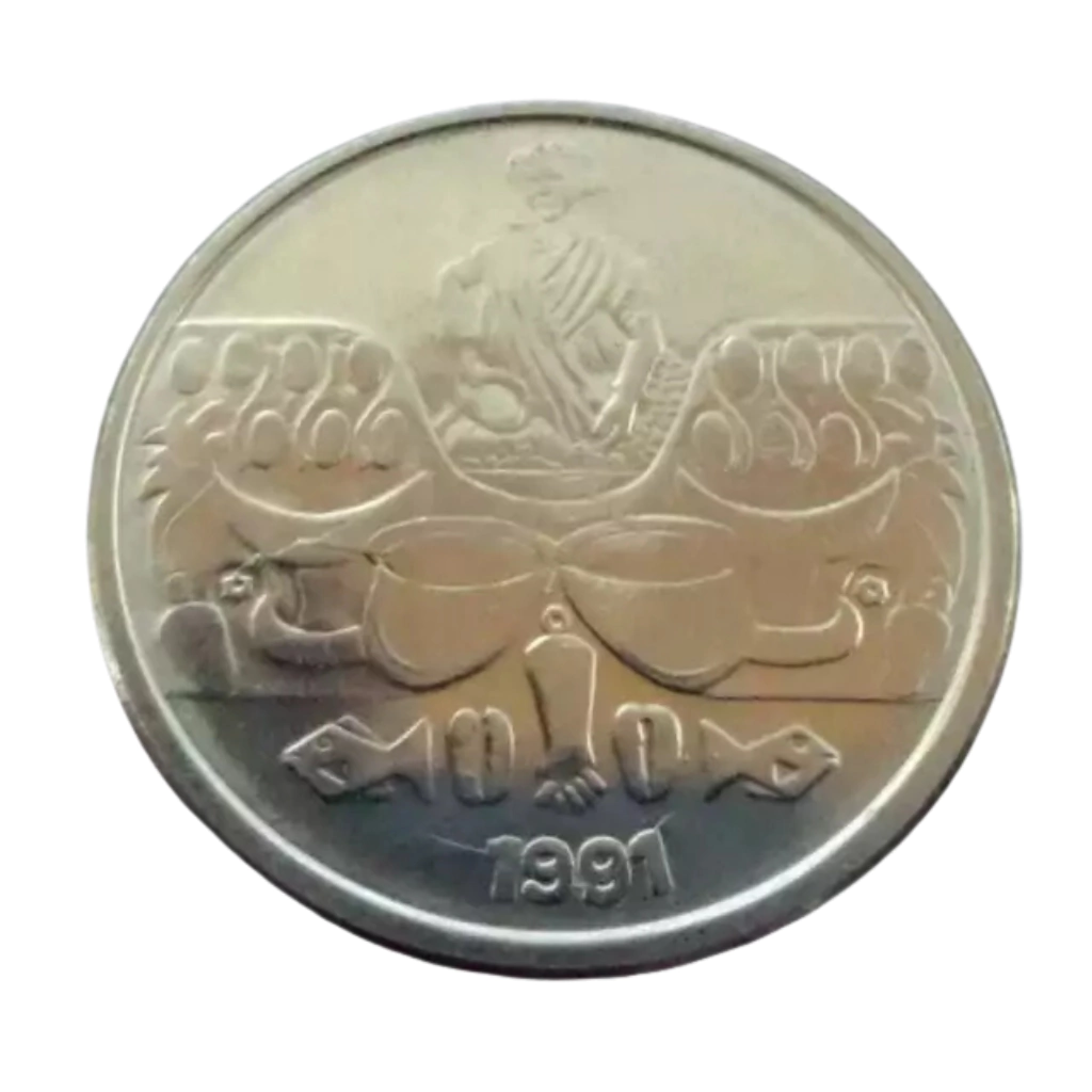 Moeda 50 Cruzeiros 1991 Baiana Brasil - MBC
