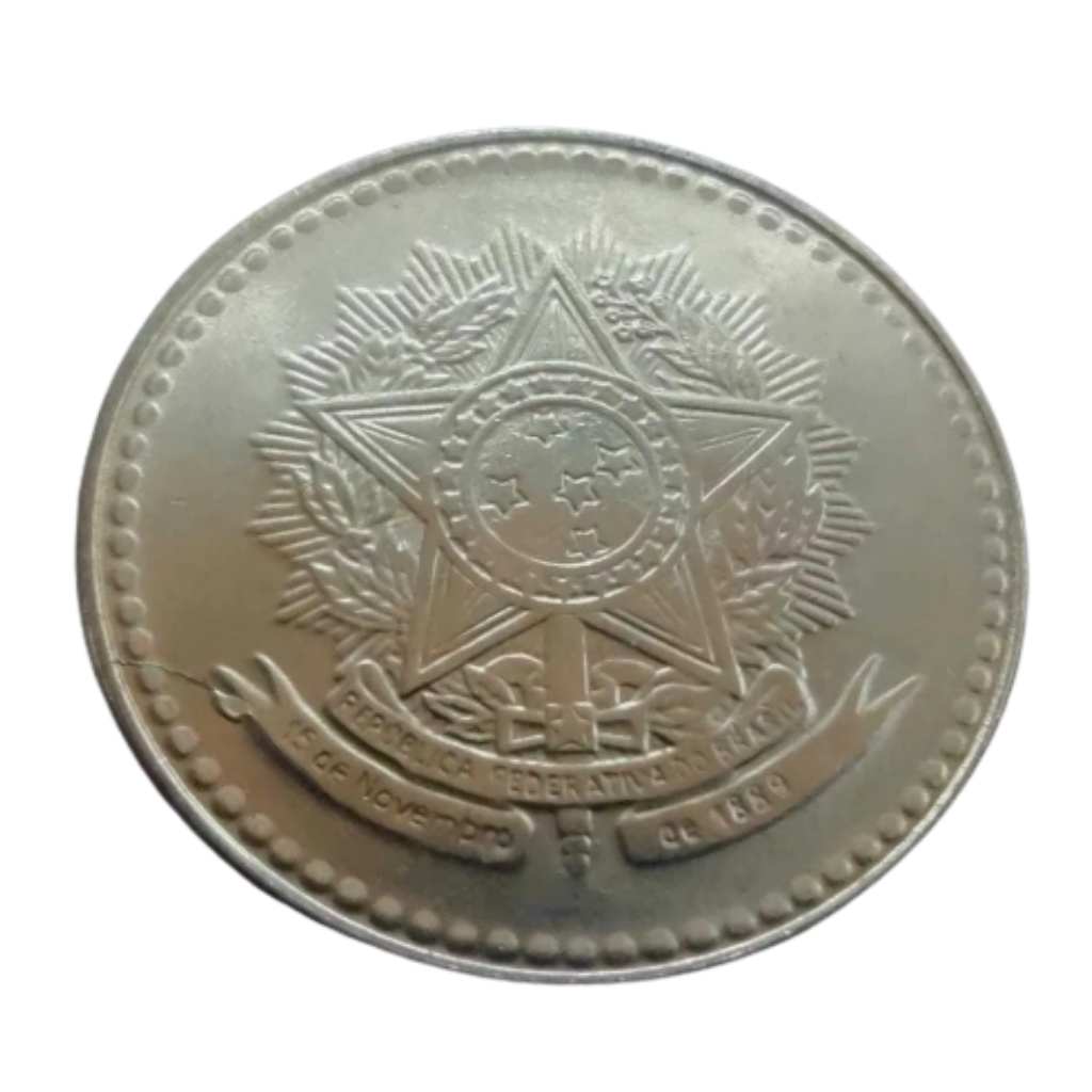 Moeda 10 Cruzados 1988 Brasil - MBC