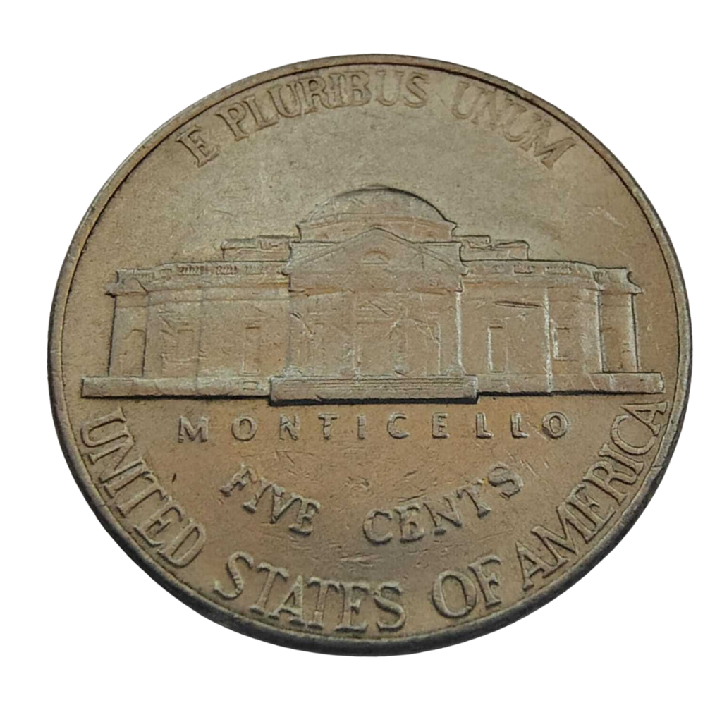 Moeda 5 Cents 2001 Letra P - EUA - Imagem 2