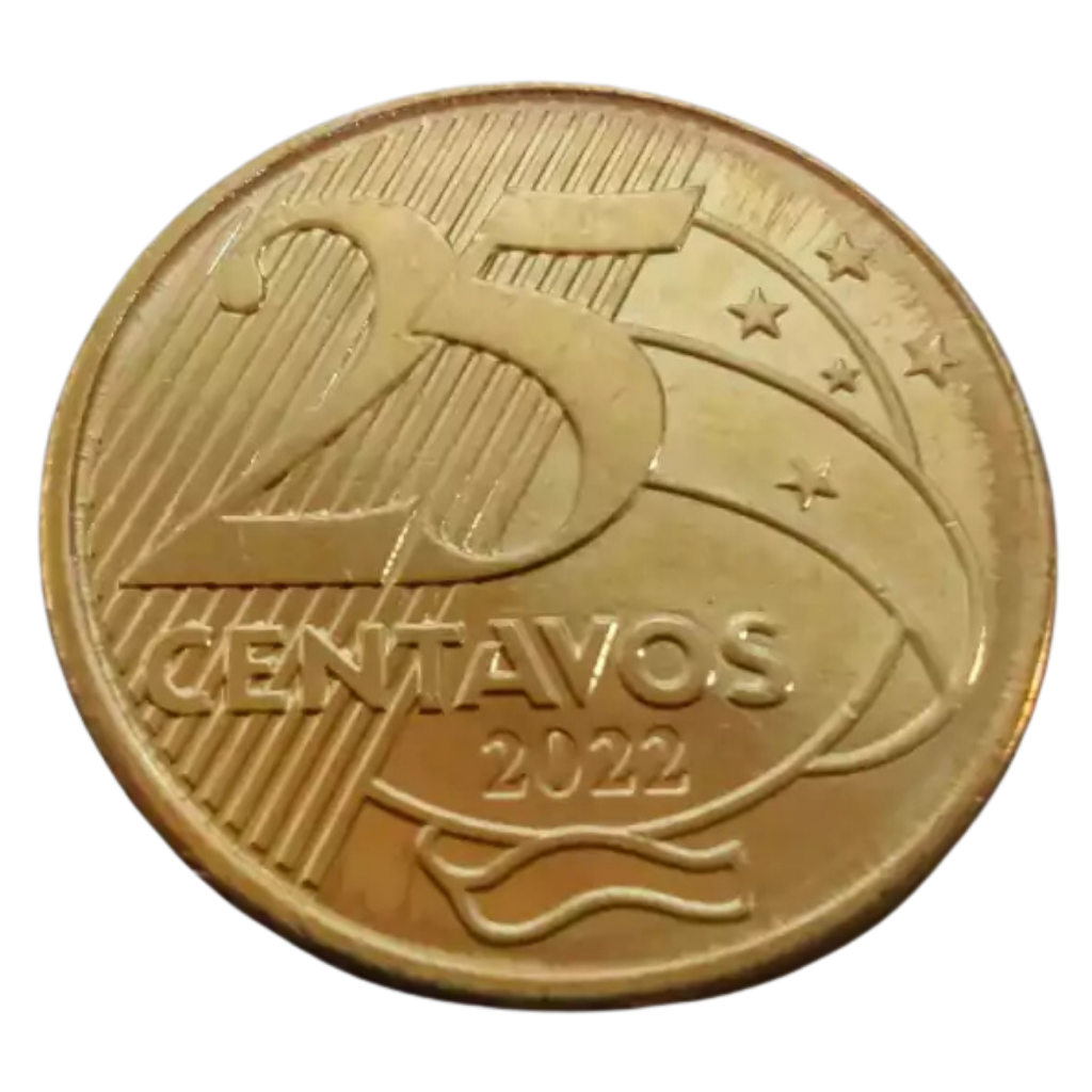 Moeda 25 Centavos 2022 Brasil - FC - Imagem 2