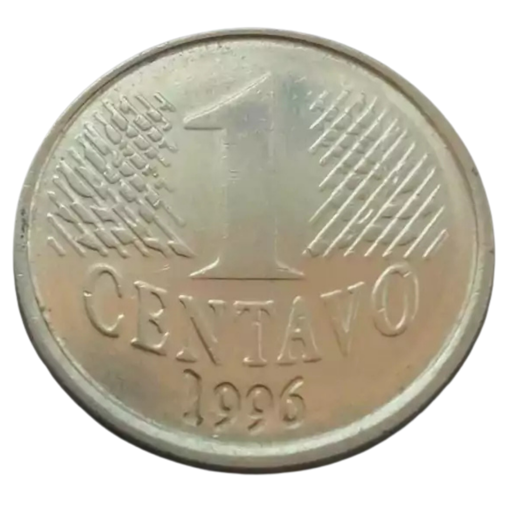 Moeda 1 Centavo 1996 Brasil - SOB - Imagem 3