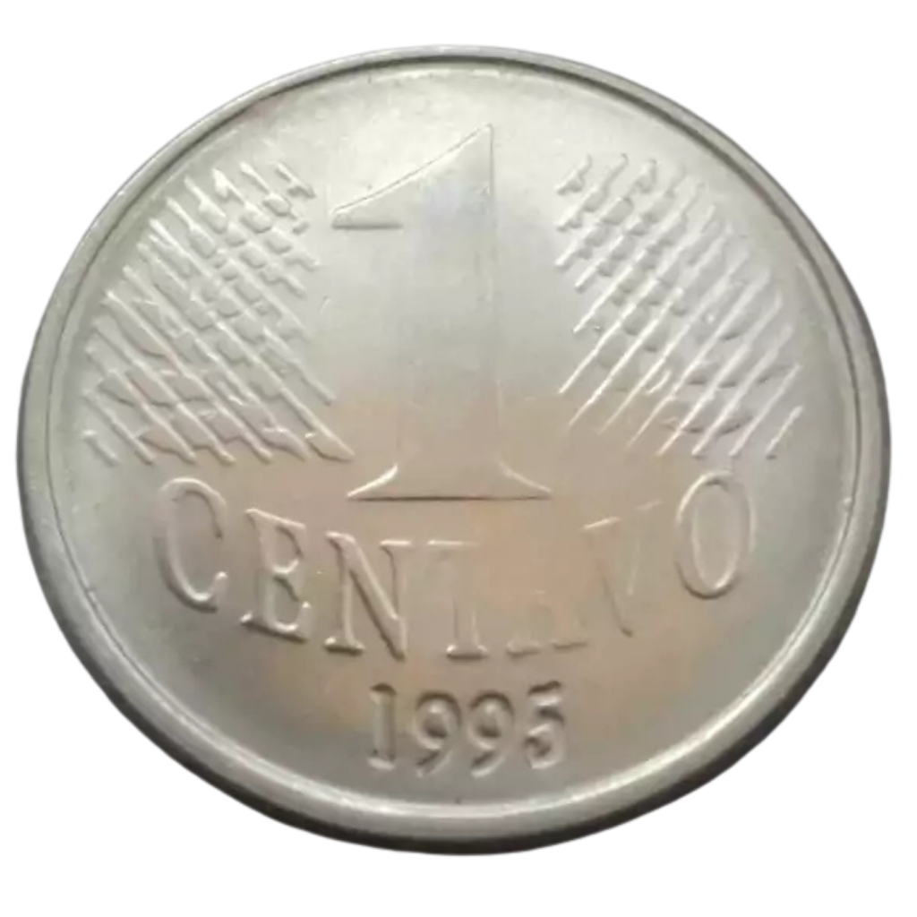 Moeda 1 Centavo 1995 Brasil - SOB - Imagem 2