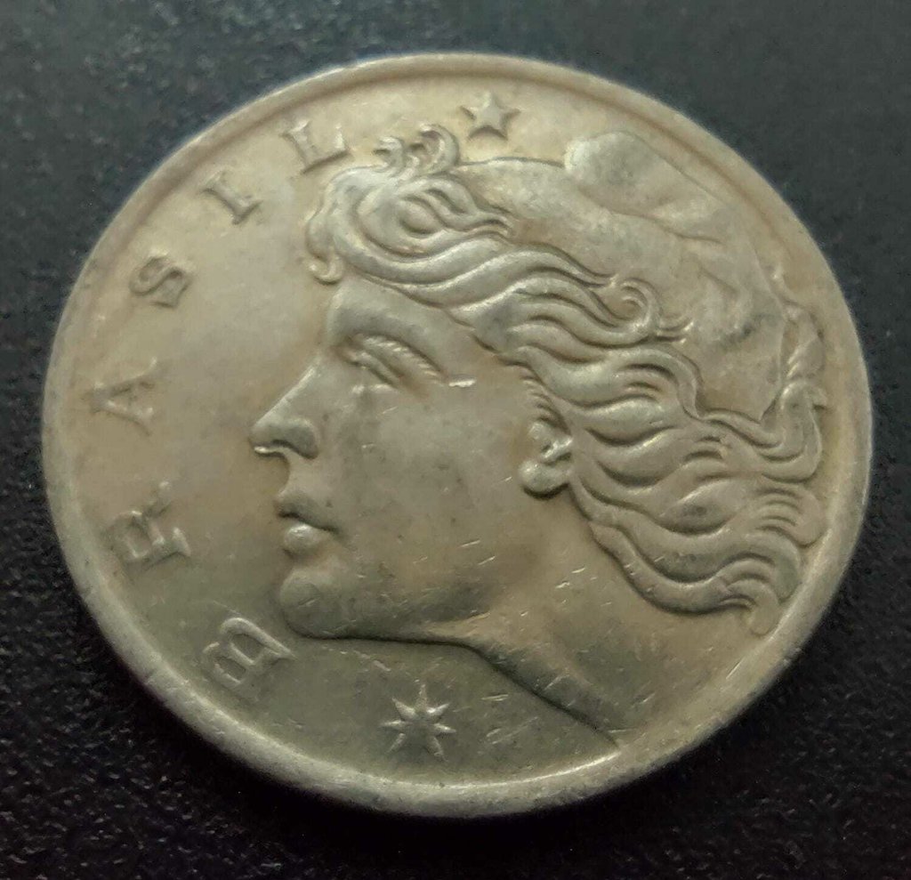 Moeda 50 Centavos 1970 Brasil - MBC - Imagem 3