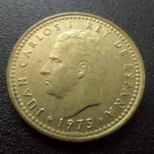 Moeda 1 Peseta 1975 - Espanha