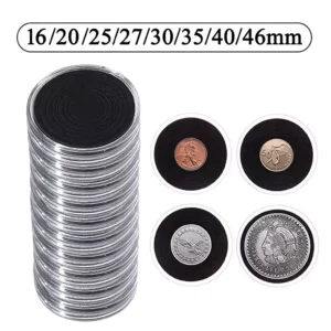 Kit com 40 Cápsulas de acrílico ajustáveis 16mm a 46mm