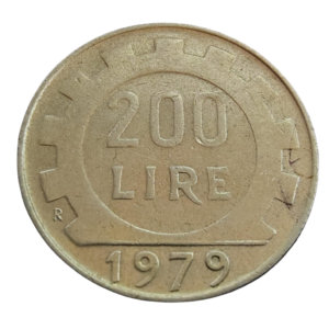 Moeda 200 Liras 1979 - Itália