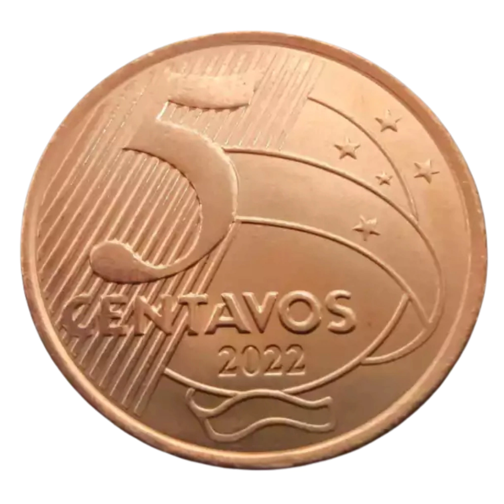 Moeda 5 Centavos 2022 Brasil - FC