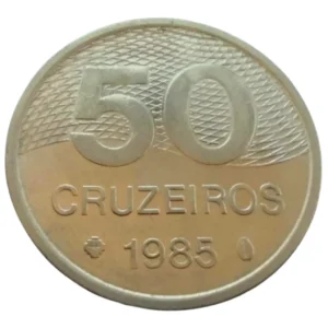 Moeda 50 Cruzeiros 1985 Brasil - SOB