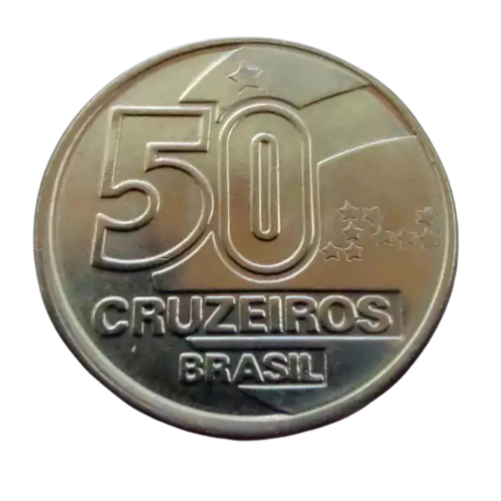 Moeda 50 Cruzeiros 1991 Baiana Brasil - MBC - Imagem 3