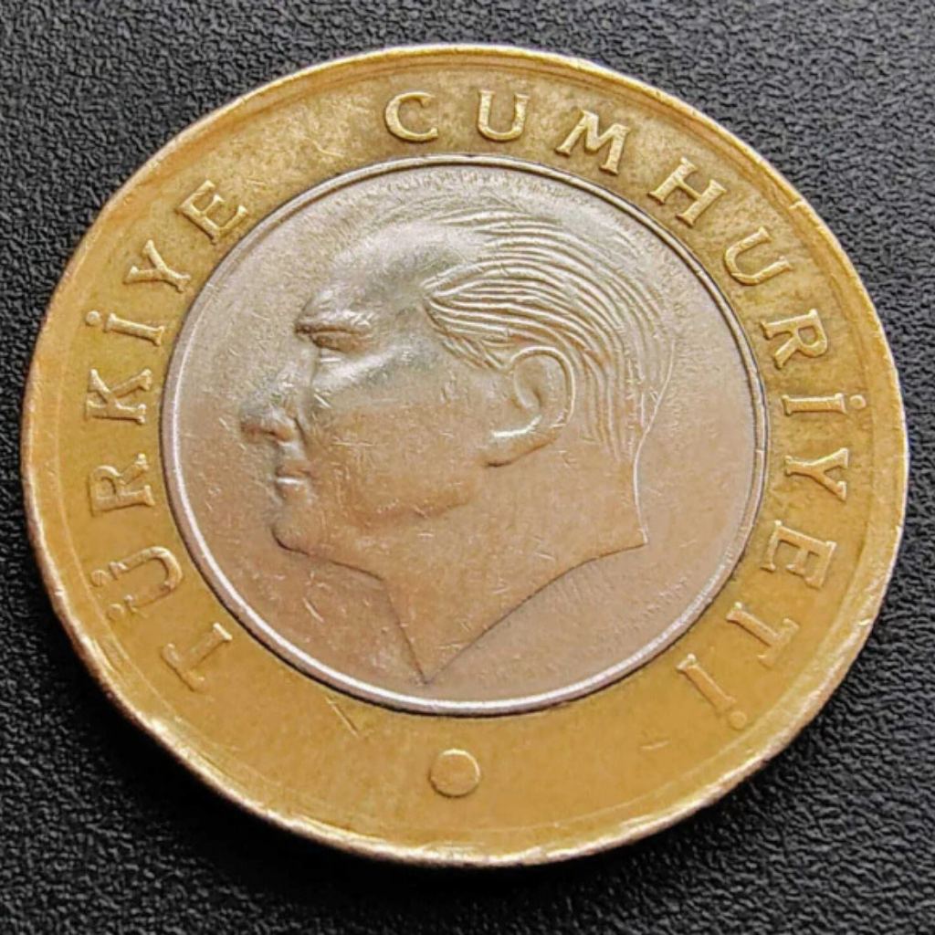 Moeda 1 Lira 2012 - Turquia - Mustafa Kemal Atatürk - Imagem 2