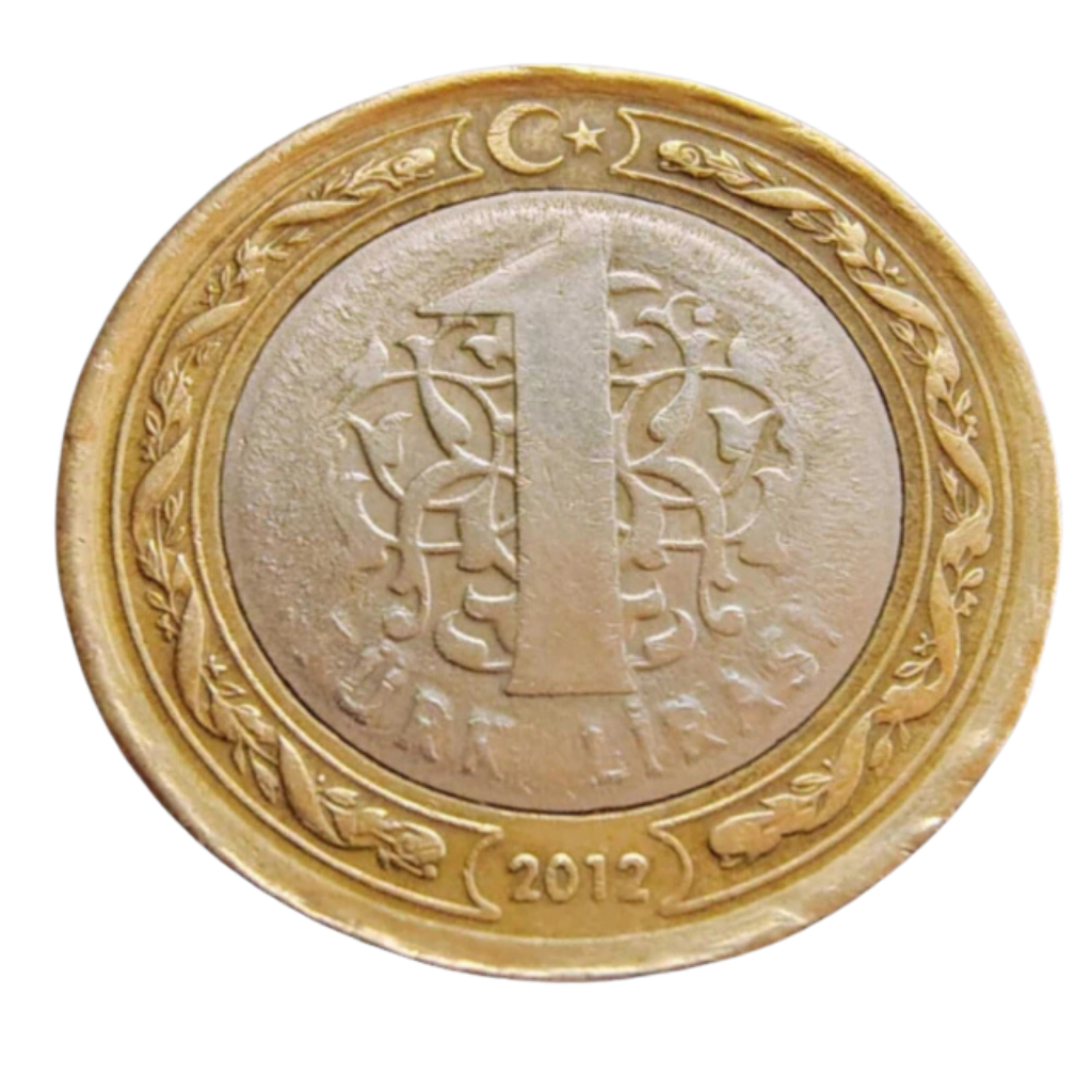 Moeda 1 Lira 2012 - Turquia - Mustafa Kemal Atatürk - Imagem 4