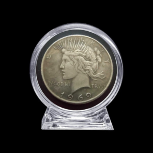 1 Dólar Peace 1969 na cápsula