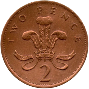 Moeda 2 Pence 1988 - Reino Unido