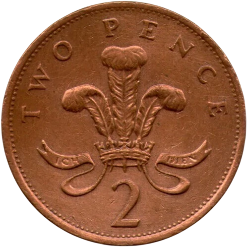 Moeda 2 Pence 1988 - Reino Unido