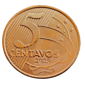 Moeda 5 Centavos 2025 Brasil - FC