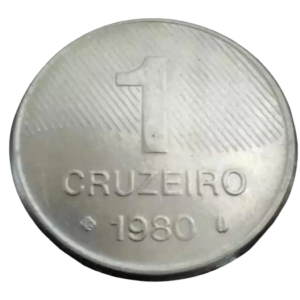 Moeda 1 Cruzeiro 1980 Brasil - MBC