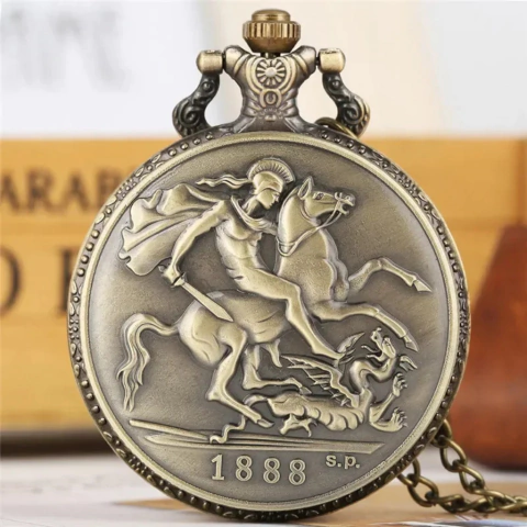 Kit com 3 Relógios de Bolso – Liberty Dollar, Rainha Victória e Morgan Dollar - Imagem 6