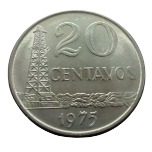 Moeda 20 Centavos 1975 Brasil - MBC