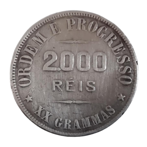 Moeda  2000 Réis Brasil 1906 – Prata
