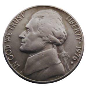 Moeda 5 Cents 1976 Letra D - EUA
