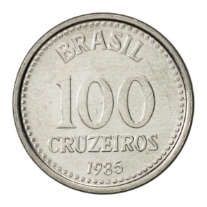 Moeda 100 Cruzeiros 1985 Brasil - SOB