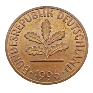 Moeda de 2 Pfennig 1996 – Alemanha