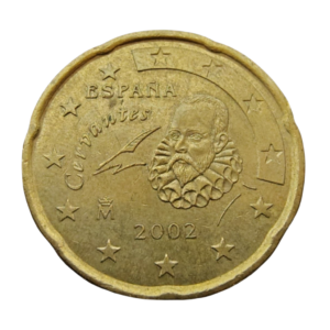 Moeda 20 Cents Euro 2002 - Espanha