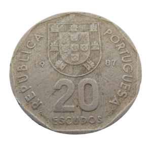 Moeda 20 Escudos 1987 - Portugal