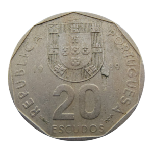 Moeda 20 Escudos 1989 - Portugal