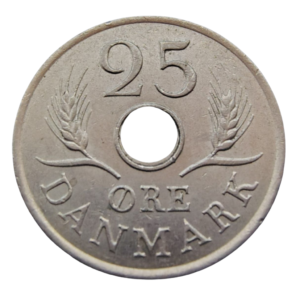 Moeda de 25 Ore  1972 – Dinamarca