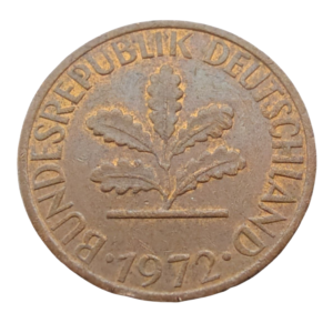 Moeda 1 Pfennig 1972 - Alemanha